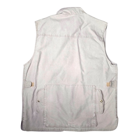 Vintage 80’s Banana Republic Safari Photographer Khaki Pocket Vest Mens Large - Picture 5 of 12